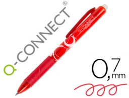Bolígrafo Q-Connect borrable tinta roja